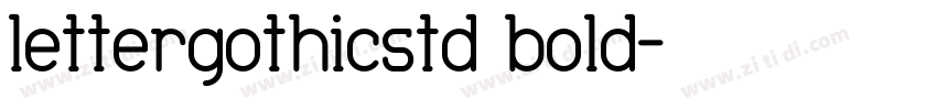 lettergothicstd bold字体转换
